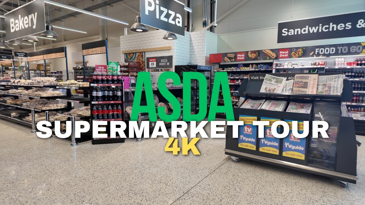 Asda Supermarket Tour - UK Grocery Shopping Walk [4K]
