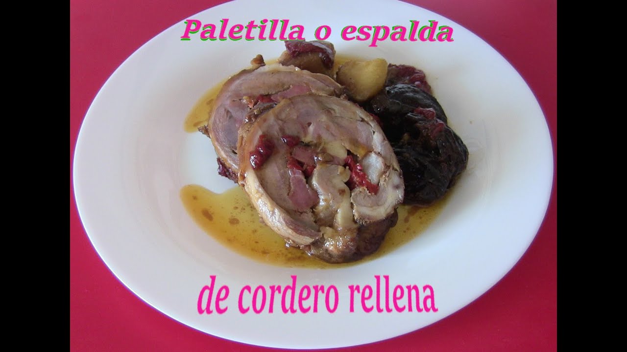 Paletilla o espalda de cordero relleno