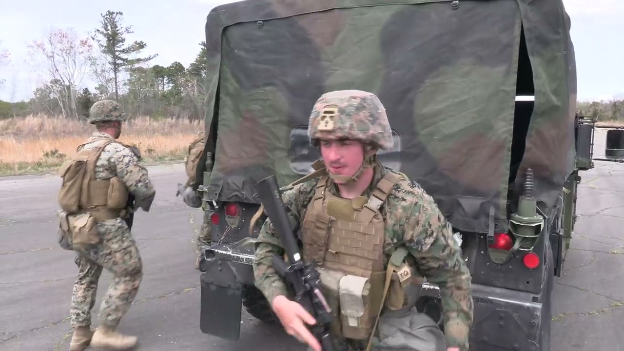 MWSS-271 conducts base recovery after attack training with the Office of Naval Research