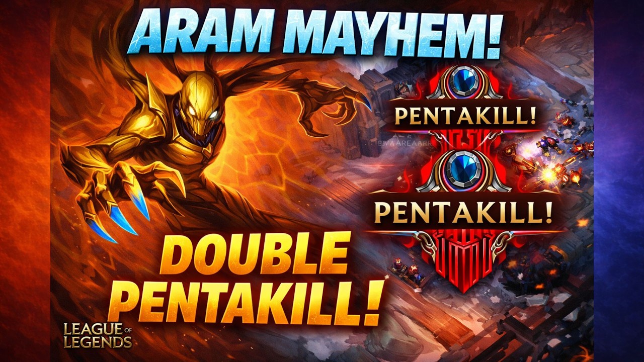 Double Penta on Nocturne - LoL Aram Mayhem Replay
