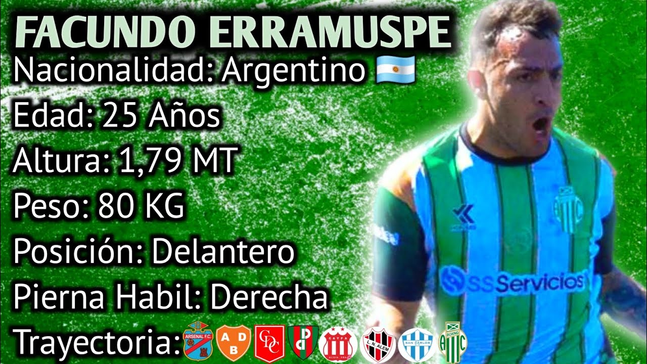 Facundo Erramuspe - Argentino 🇦🇷 - Delantero 