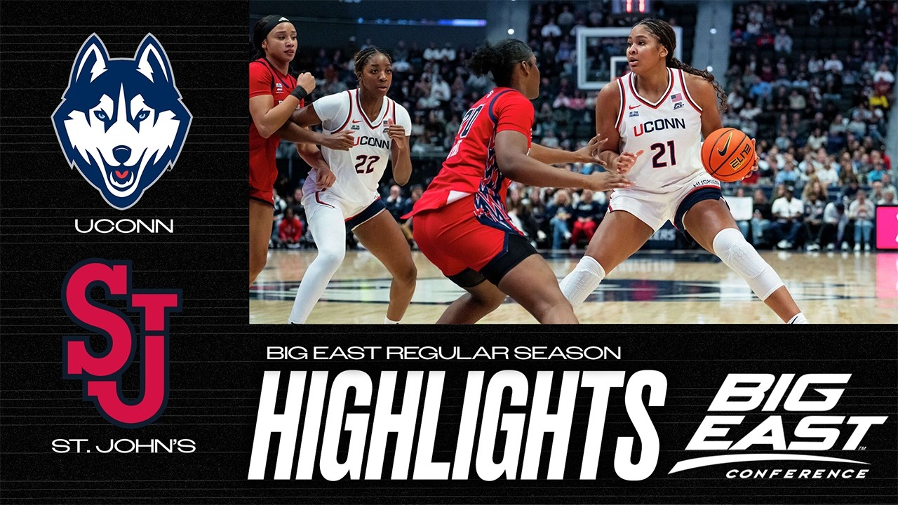 UConn vs. St. John's: Big East regular season women's basketball highlights