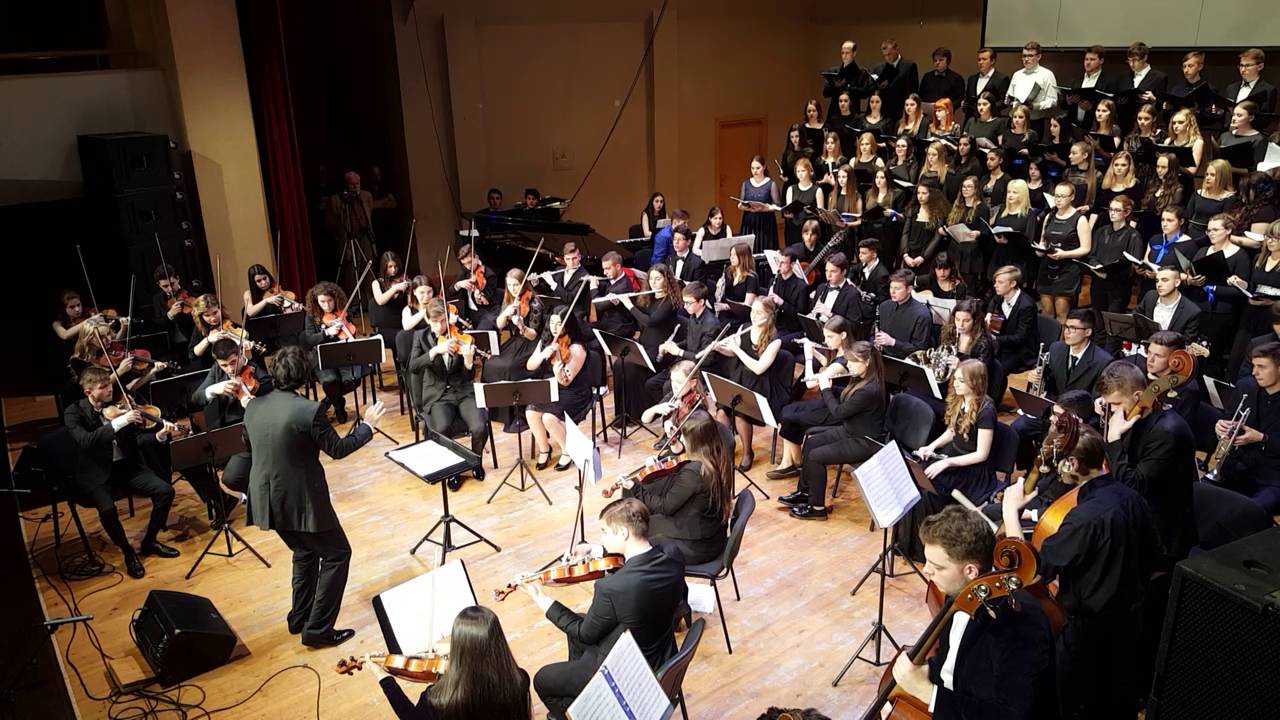Inno Alla Gioia -  Beethoven -Sardegna, Lituania, Romania orchestra - progetto Erasmus