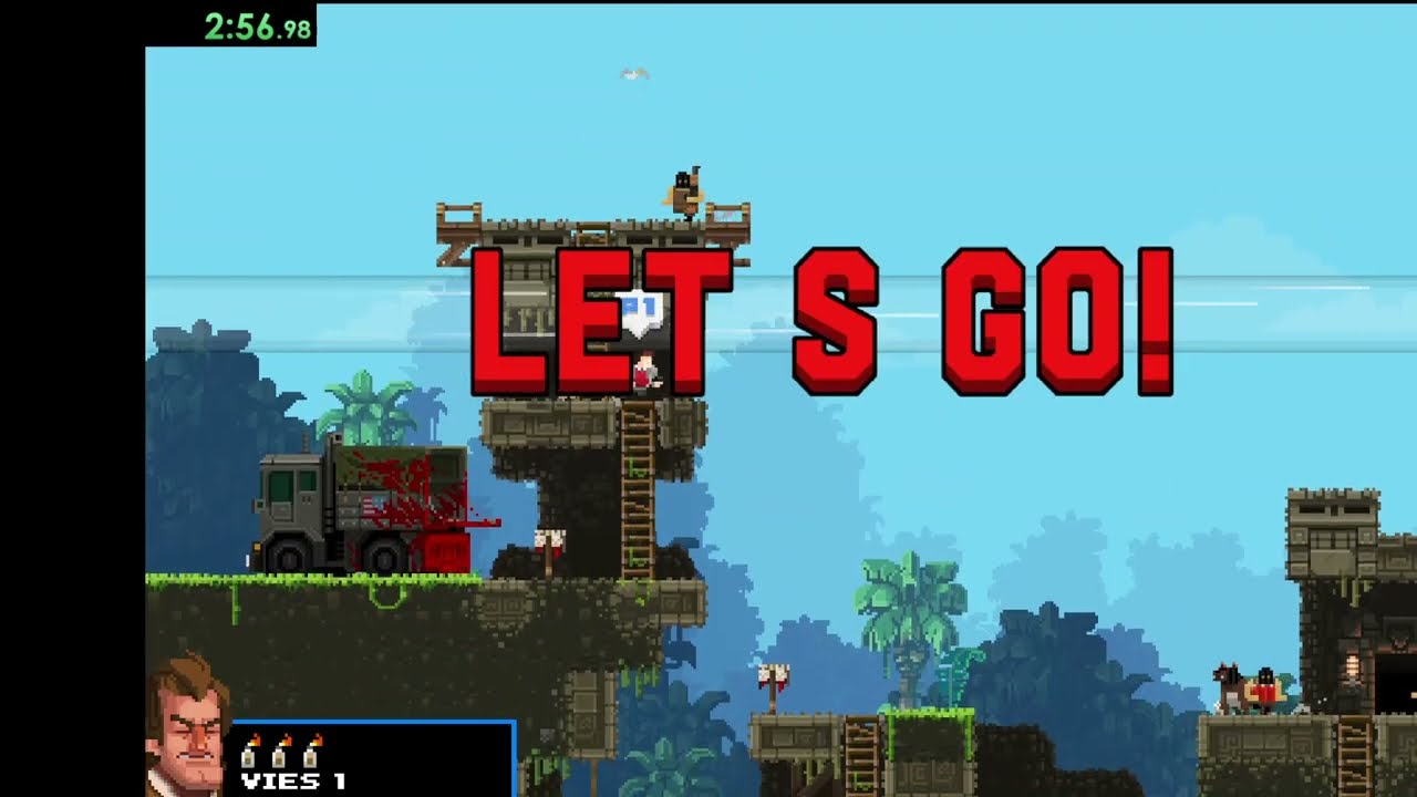 Broforce Speedrun Arcade mode Normal (58'04
