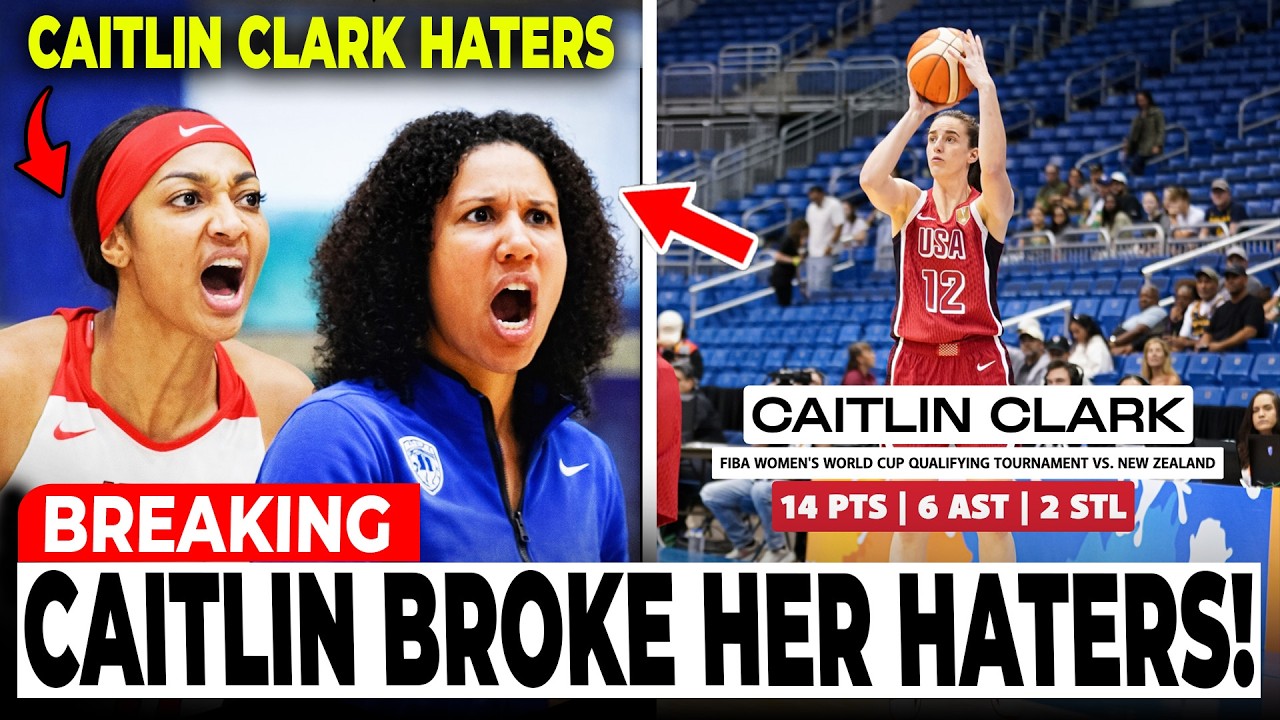 Caitlin Clark BREAKS HER TEAM USA HATERS After BLOWOUT New Zealand FIBA Win!