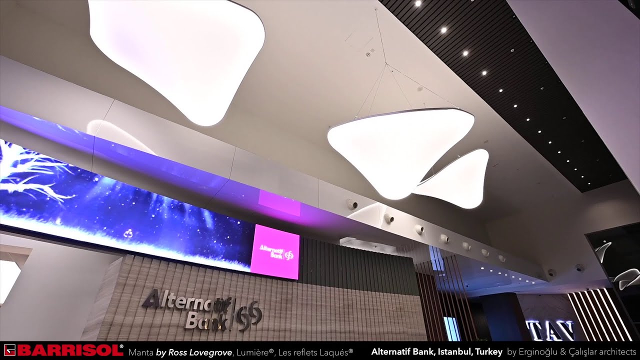 Alternatif Bank - Turkey (Manta by Ross Lovegrove, Barrisol Lumi&egrave;re&reg;, Barrisol Les reflets Laqu&eacute;s&reg;)