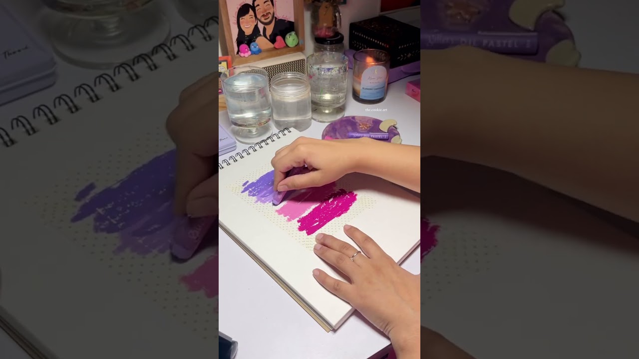 How to blend Oil Pastel ? 