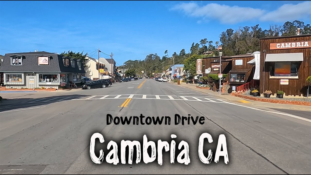 Downtown drive in Cambria CA