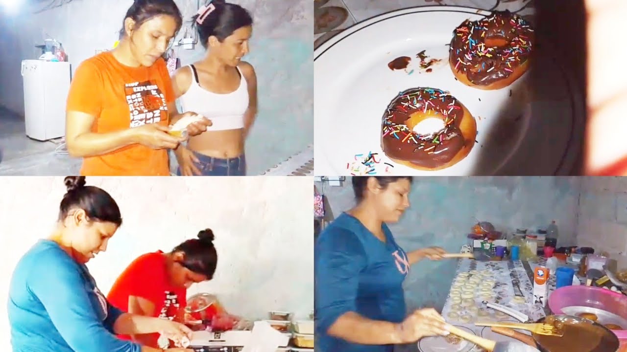 RELAGIANDO CON YURI 😅😅PREPARANDO DONAS CON MIS HERMANAS 