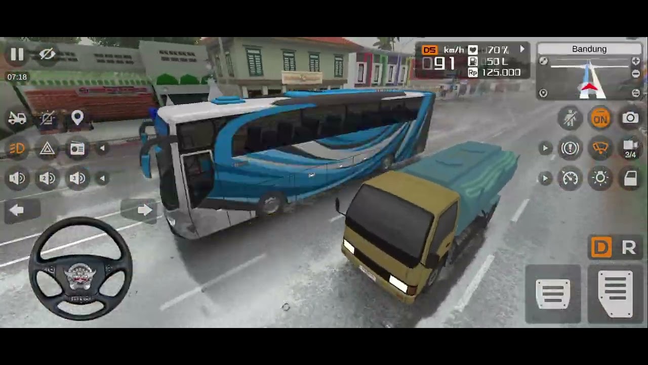 High speed bus  chalane ki maja kuch alag he. BUS SIMULATOR 🚛🚛..