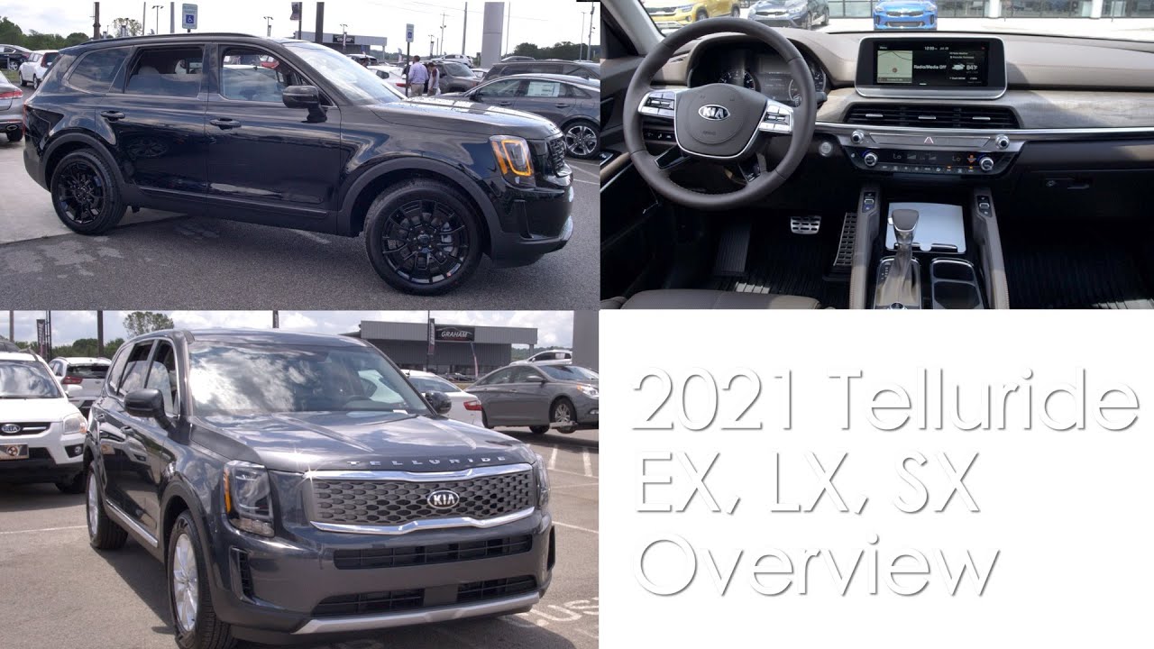 2021 Telluride EX, LX, SX Kia Comparison-Best Third Row Vehicle on the Market