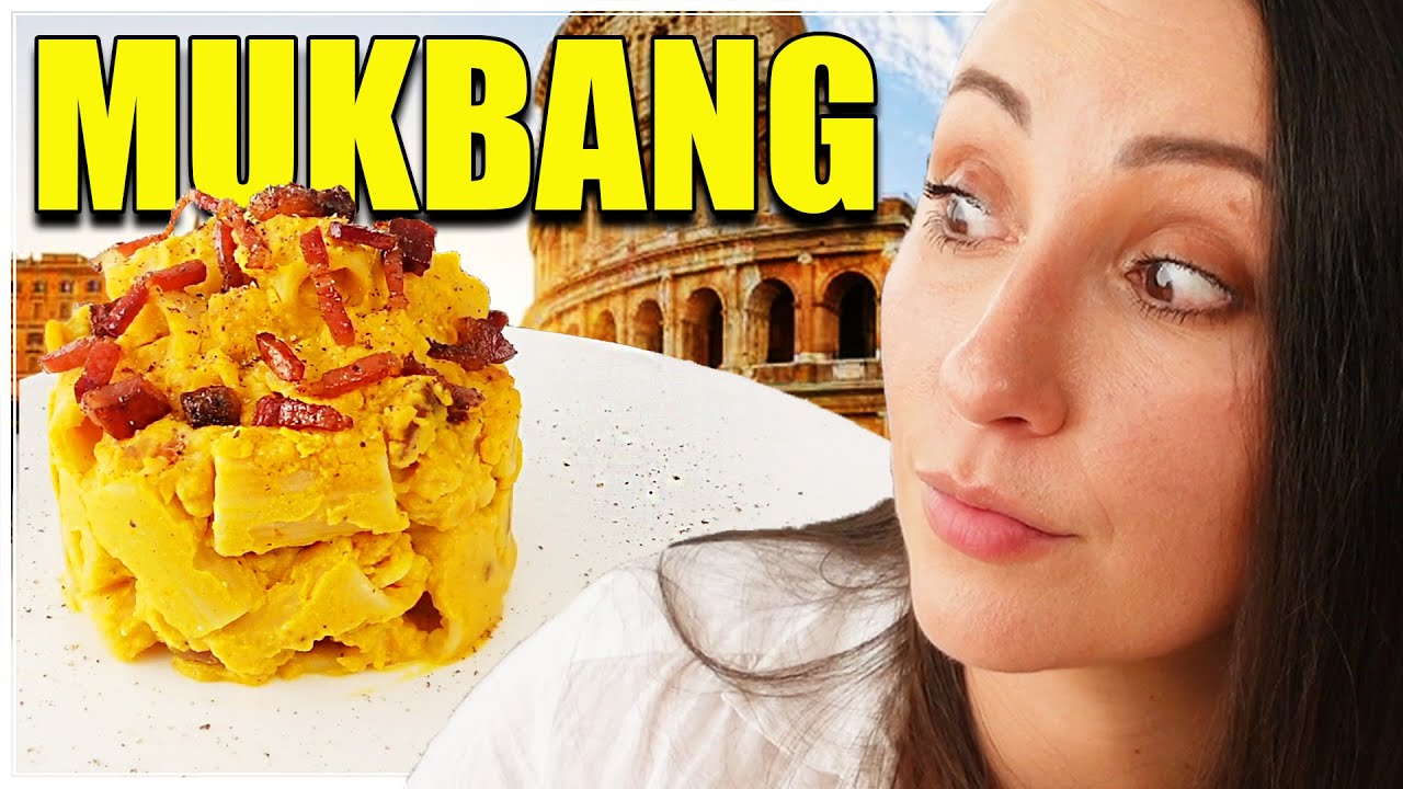 CARBONARA DI ZUCCA MUKBANG EATING SHOW #89 | AVVENTURE DURANTE LA PRE OSPEDALIZZAZIONE
