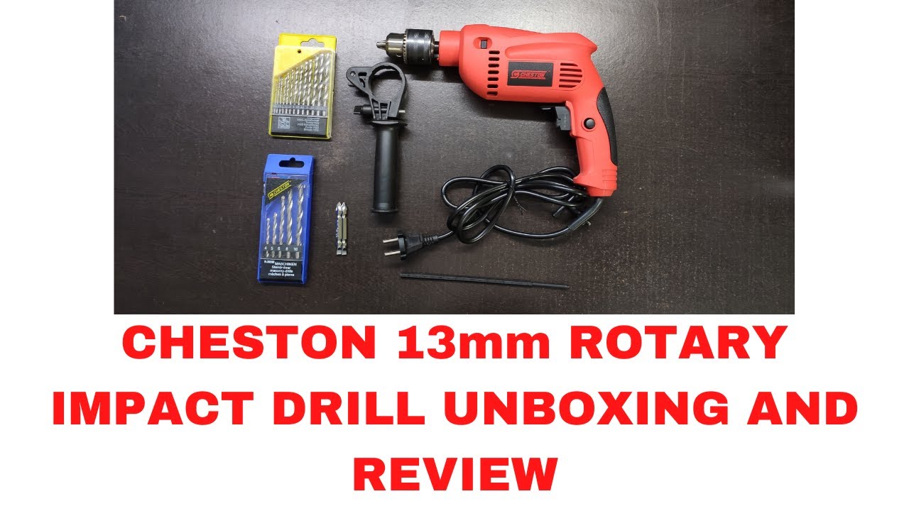 Cheston 13mm rotary impact drill unboxing and full review