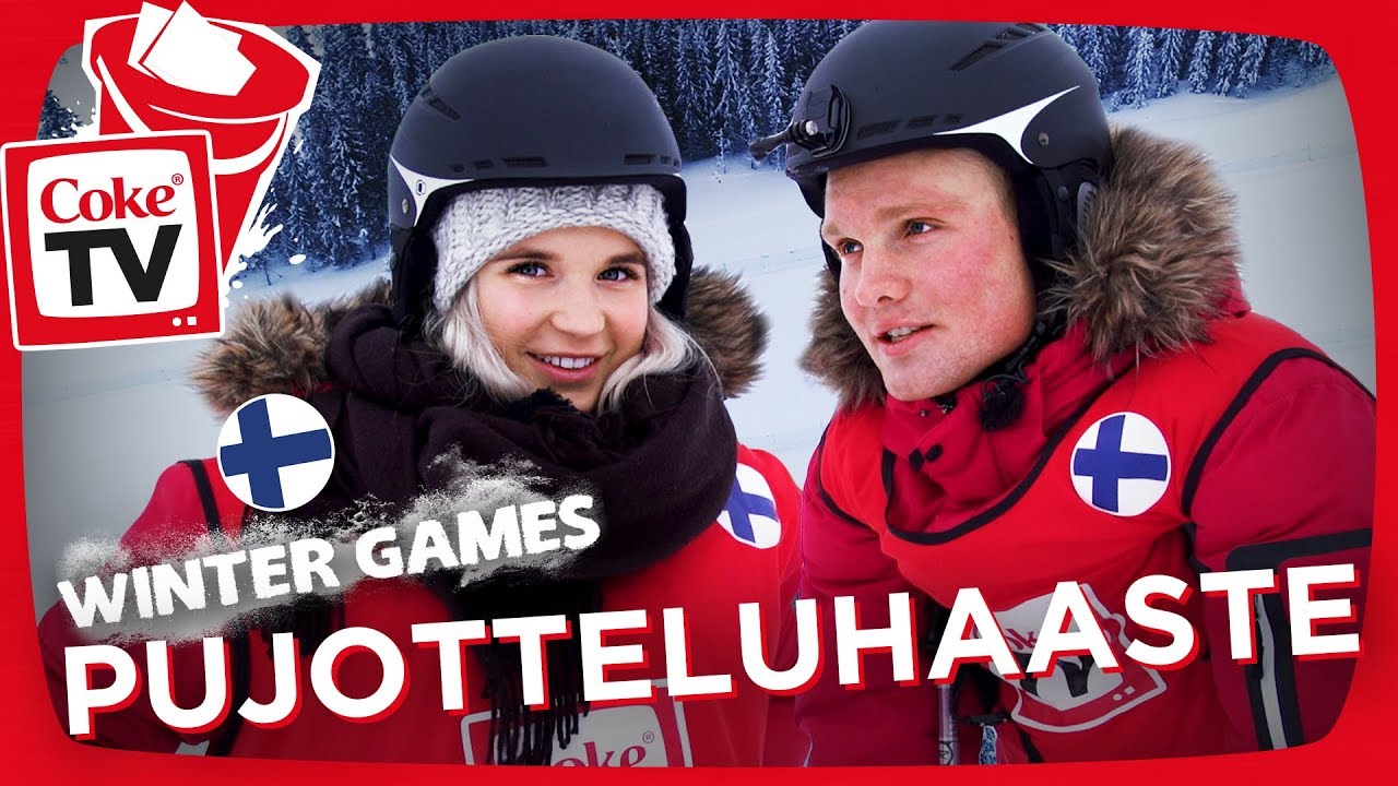 COKETV WINTER GAMES! | PUJOTTELUHAASTE ILONAN JA BENJAMININ KANSSA | #CokeTVSuomi