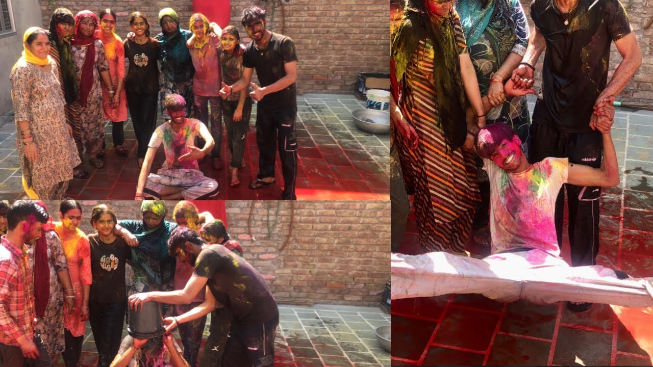 holi vibes with famliy