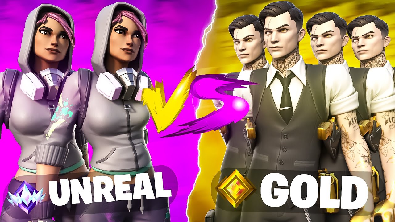2 UNREAL Players VS 4 GOLD Players!
