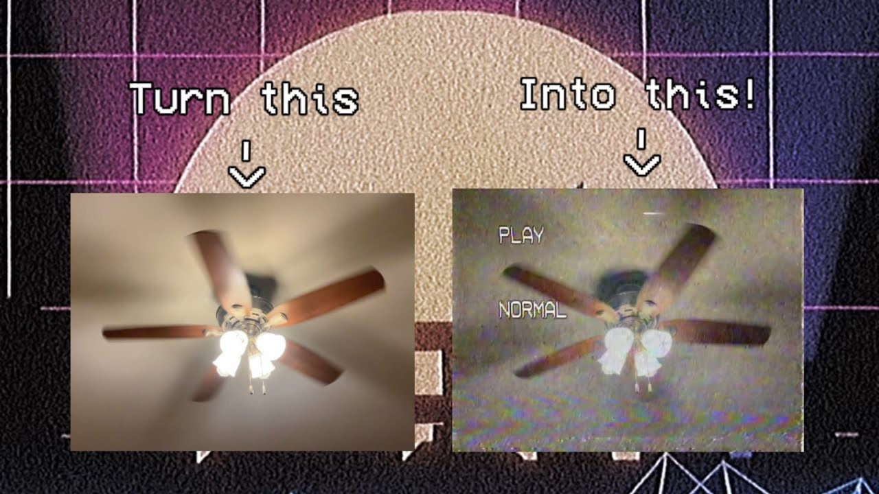 How to do a worn vhs effect in capcut!