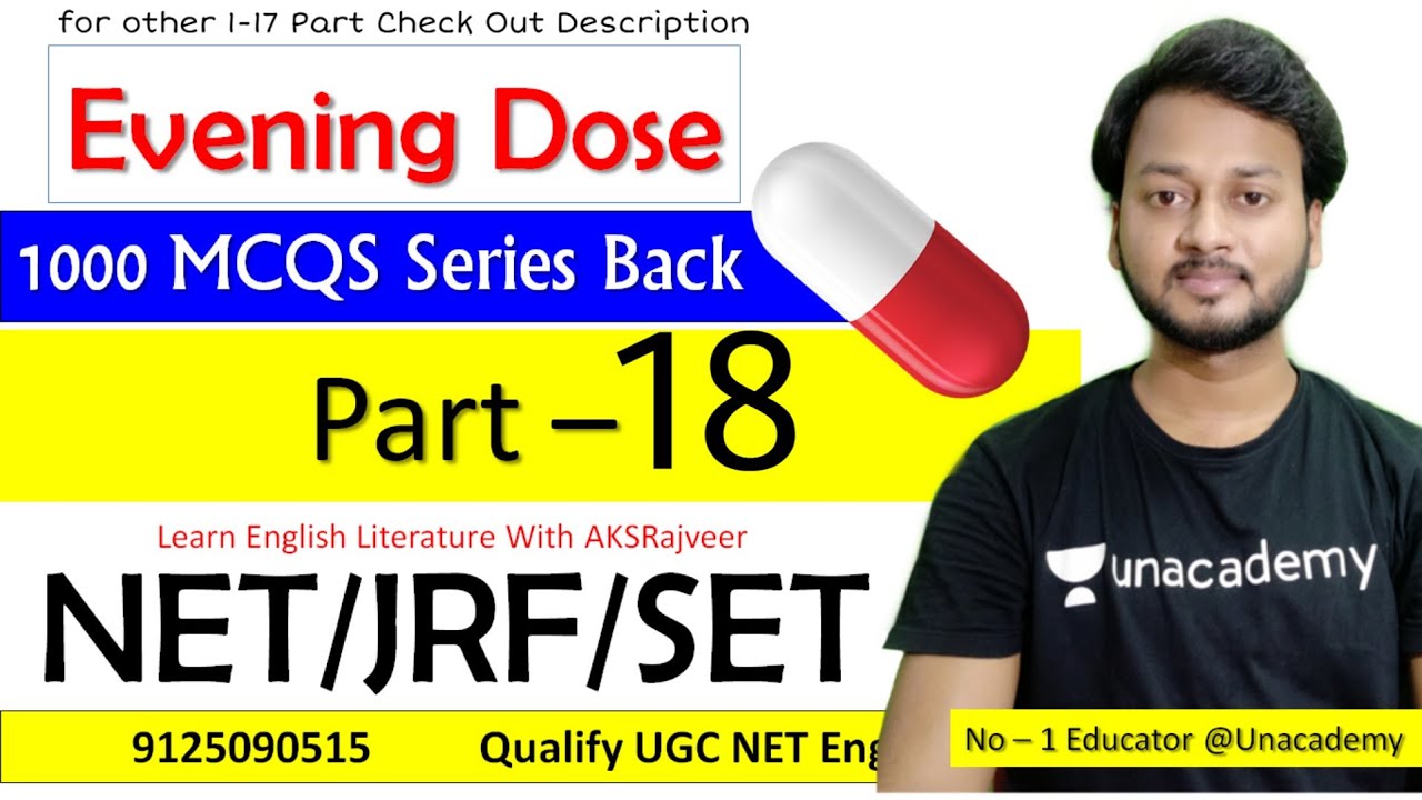 TOP 1000 MCQs Part - 18 | AKSRajveer | Literature Lovers