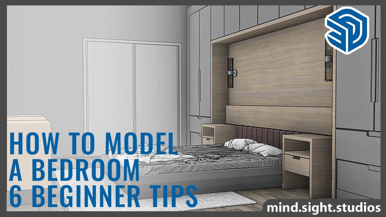 Как смоделировать спальню в SketchUp шаг за шагом