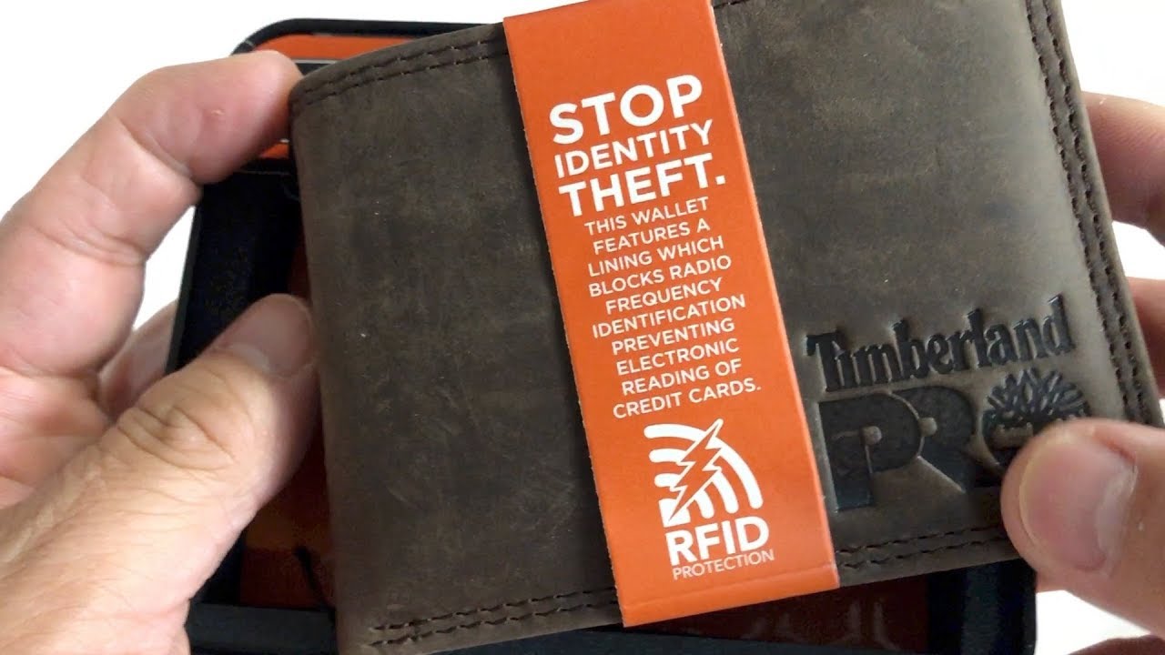 Unboxing Timberland PRO Men's Leather RFID Wallet with Removable Flip Pocket Card Carrier