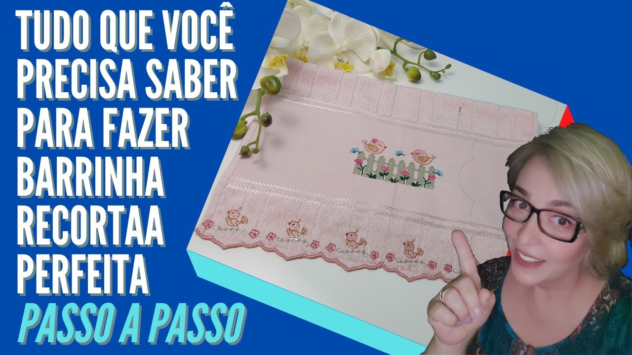 Tudo o que você precisa saber para fazer barrinha recortada - Calcular, editar a matriz e bordar