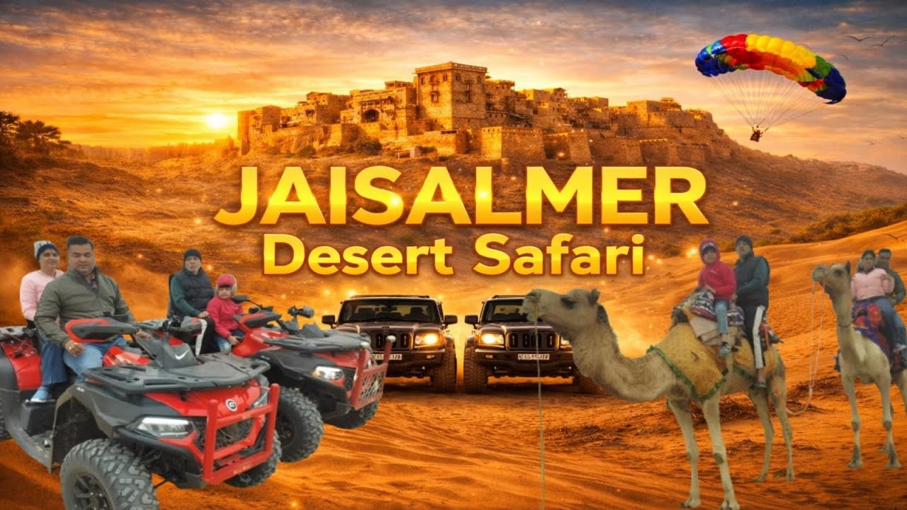 Jaisalmer Desert Safari 🔥 | Camel Ride 🐪 Jeep Safari 🚙 | Rajasthan Desert Adventure | Vlog #5