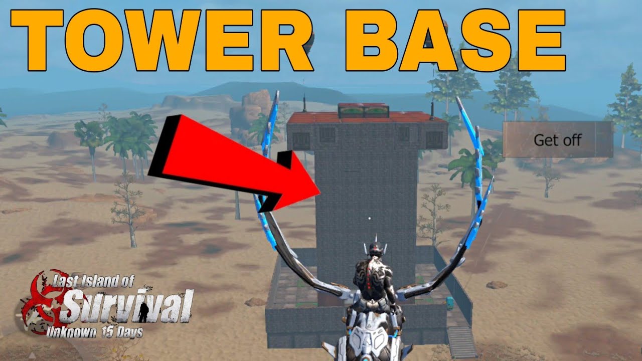 I built a tower base and tried to survive until the end | Last Island of Survival