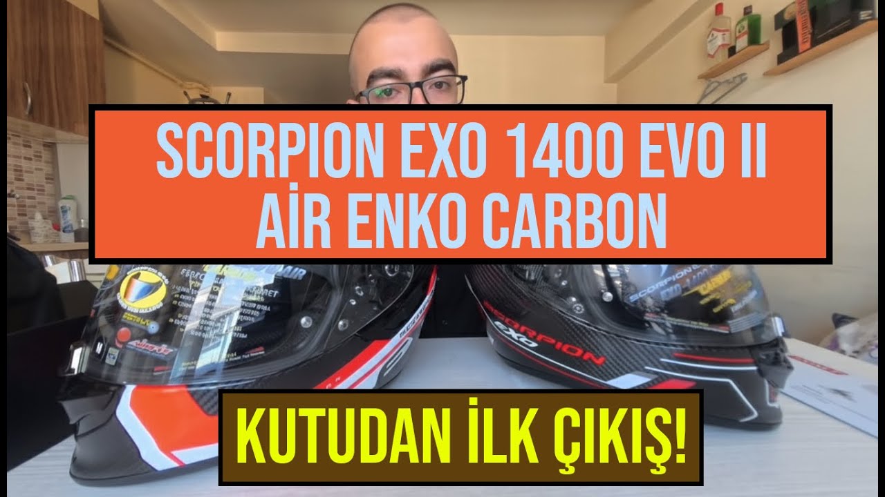 Scorpion EXO 1400 Evo II Air Enko Carbon Kask | Kutu Açılışı & İlk Bakış