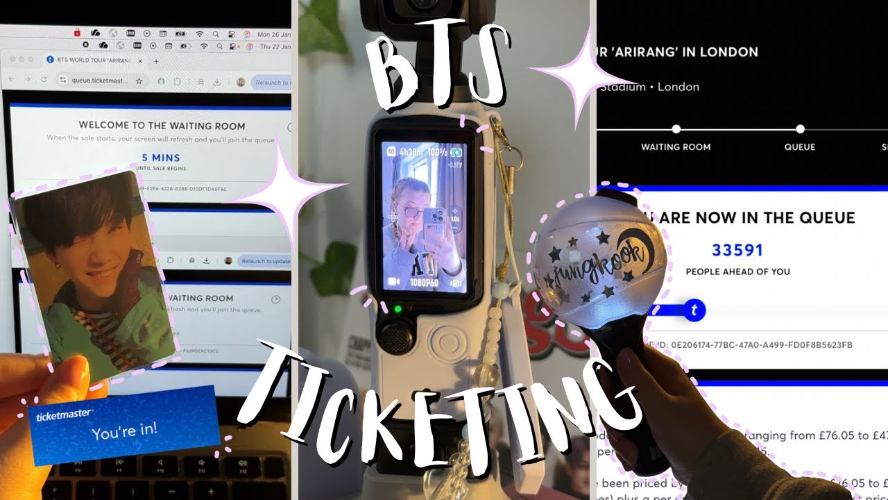 we won the ticketmaster war 💜 bts arirang world tour ticketing | goyang, brussels, london & paris