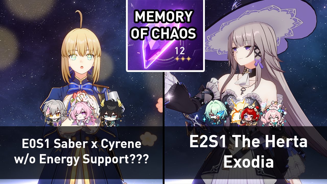E0S1 Saber x Cyrene & E2S1 The Herta Exodia | MoC 12 3 stars | Honkai: Star Rail 3.8