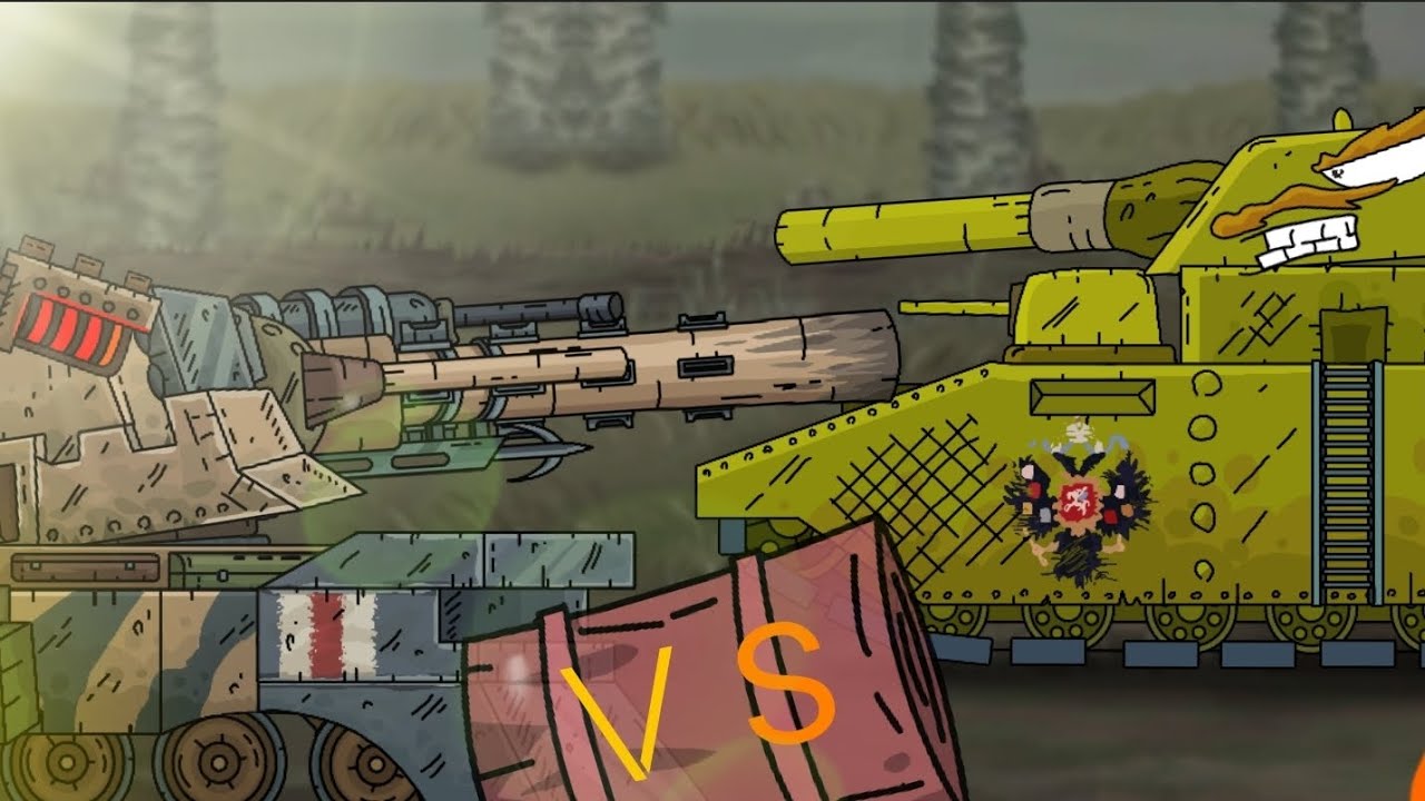 Тг-5 против Fv-4005 2.0 -мультики про танки 