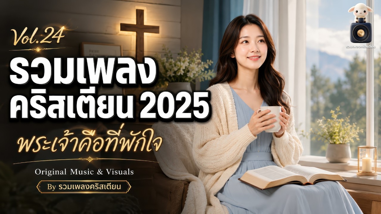 รวมเพลงคริสเตียน ฟังสบาย ☕ Vol.24 | ใจนี้พักในพระองค์ | Healing Worship – by รวมเพลงคริสเตียน