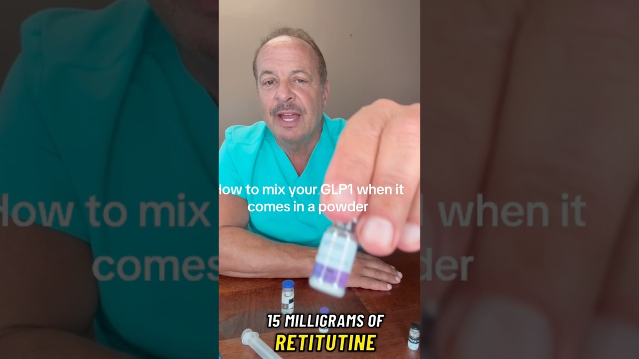 How to mix your semiglutide, tirzepatide or terrorize when it comes in a powder