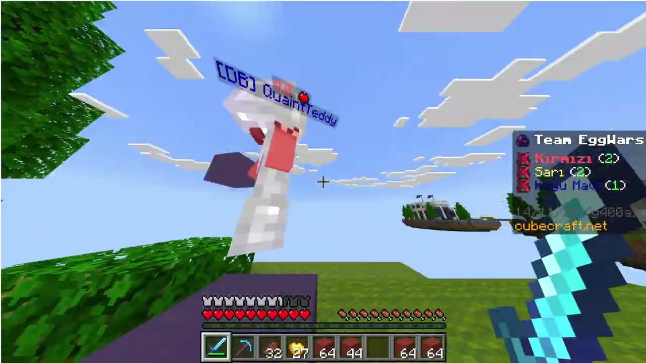 Minecraft ama egg wars oynuyoruz |egg wars 1. bölüm