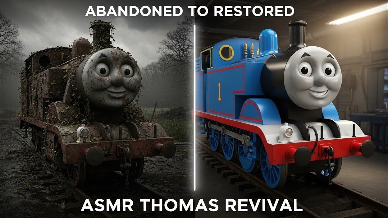 ASMR Train Restoration! Thomas the Tank Engine Full Restoration from Abandoned State to Looking New
