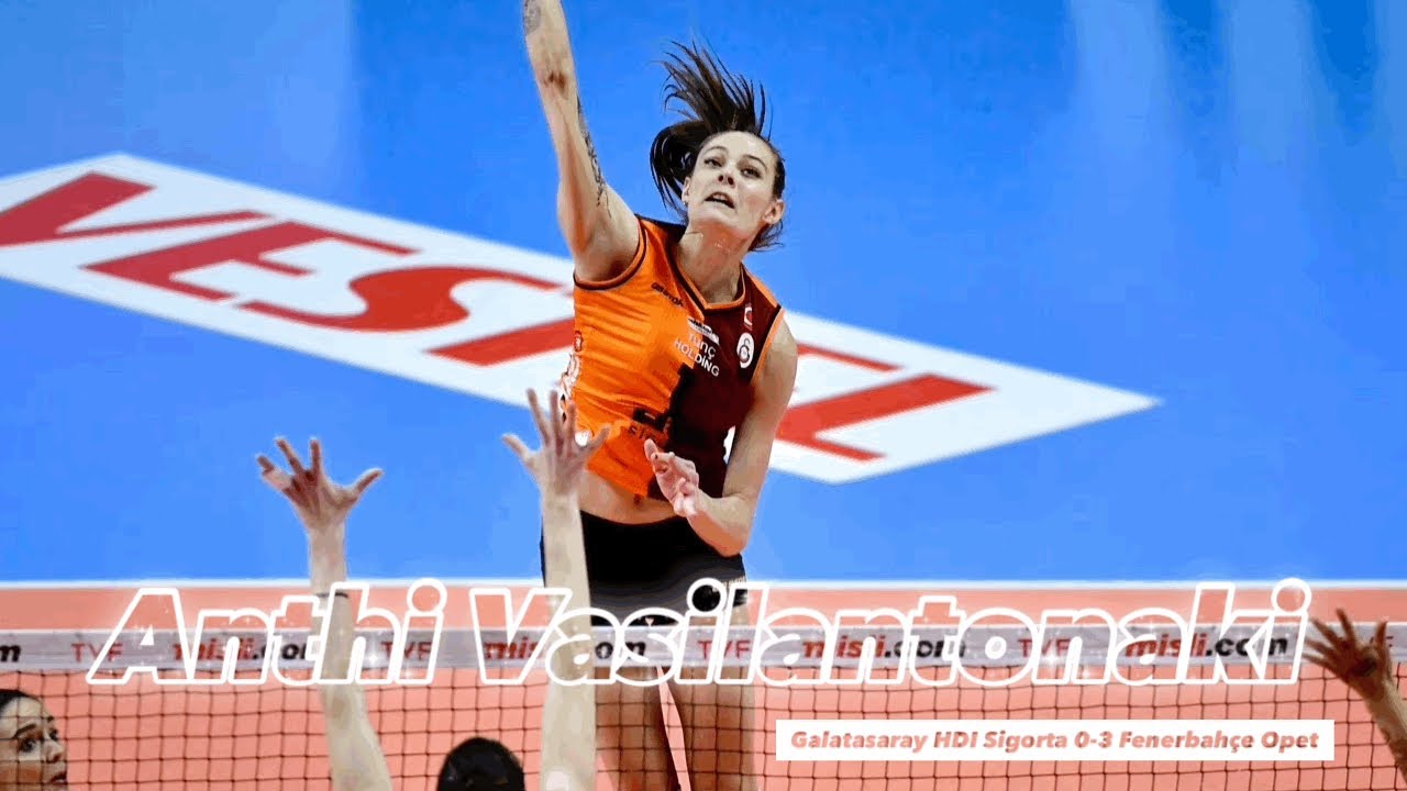 Anthi Vasilantonaki │ Greece Power │ Galatasaray vs Fenerbahçe Opet│ Turkish Volleyball League 21/22