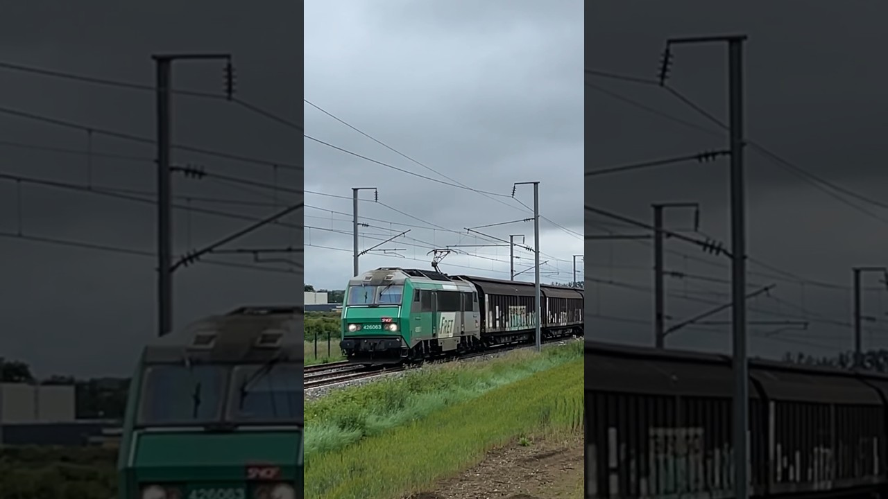 BB 26063 fret #pourtoi #train #locomotive #trainspotting #auvergne #railway #auvergne #puydedome