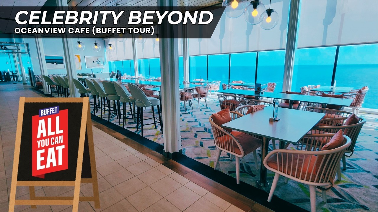 Celebrity Beyond Oceanview Cafe (Buffet) Tour | Daily Options from our 10-Night Cruise (4K)