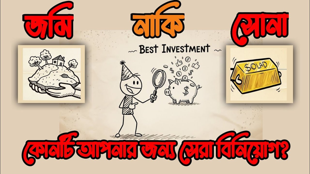 জমি নাকি সোনা?  কোনটি আপনার জন্য সেরা বিনিয়োগ? 