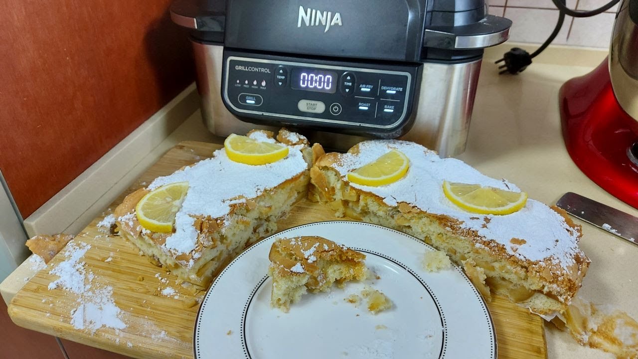 Grill Ninja!!Шарлотка  классическая с яблоками в Гриле Нидзя!!!Classic charlotte with apples !