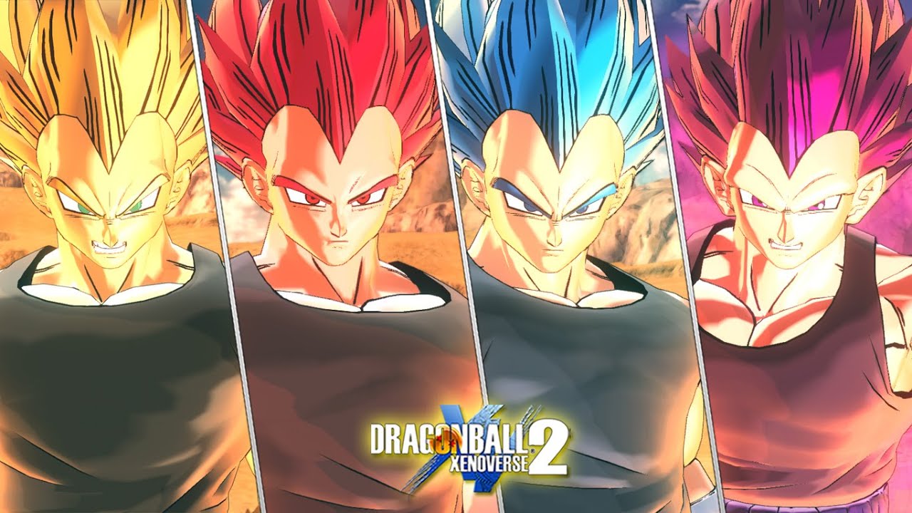 NEW End of Z Vegeta all forms & transformation! w/Custom Moveset - Dragon Ball Xenoverse 2