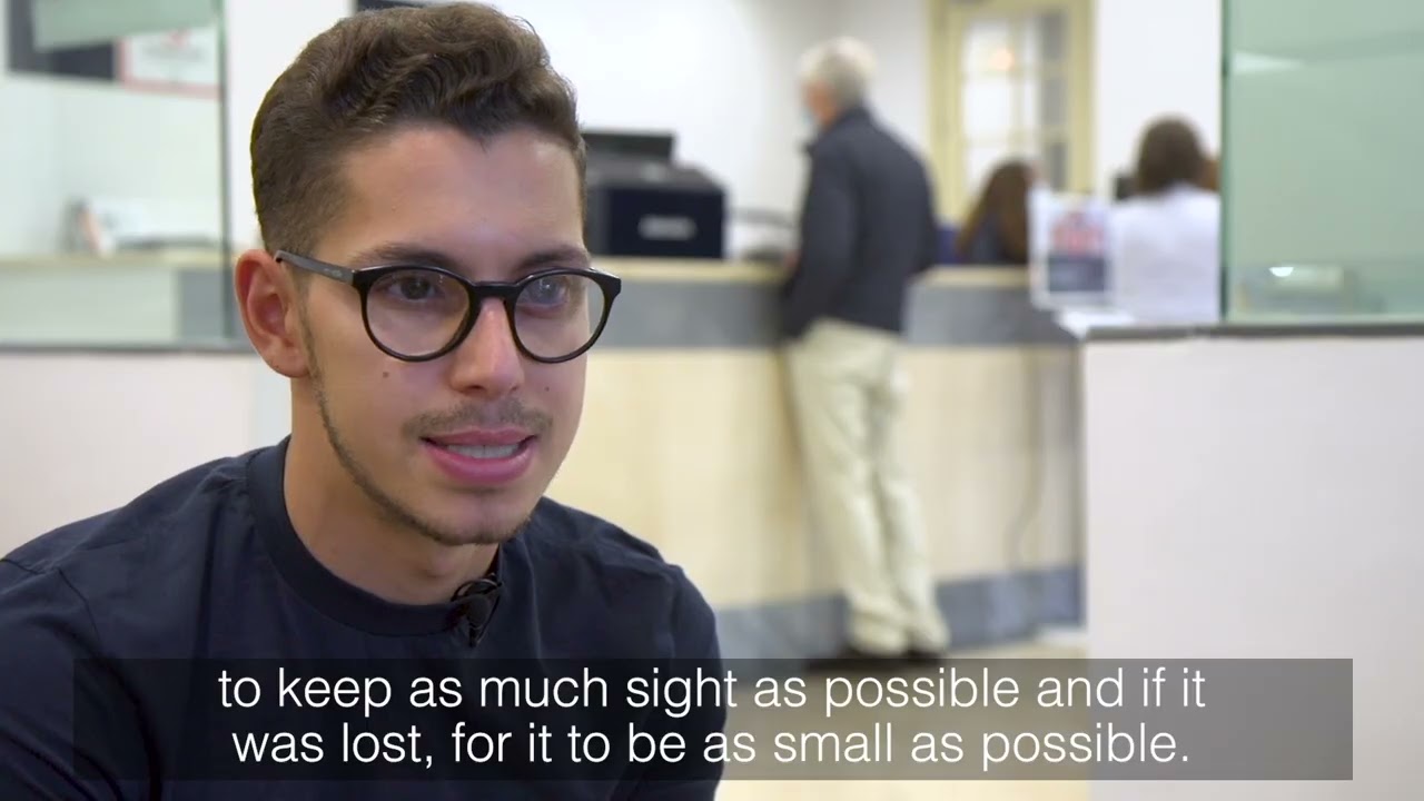 Testimony of Rafel Cabello, congenital glaucoma patient - Miranza