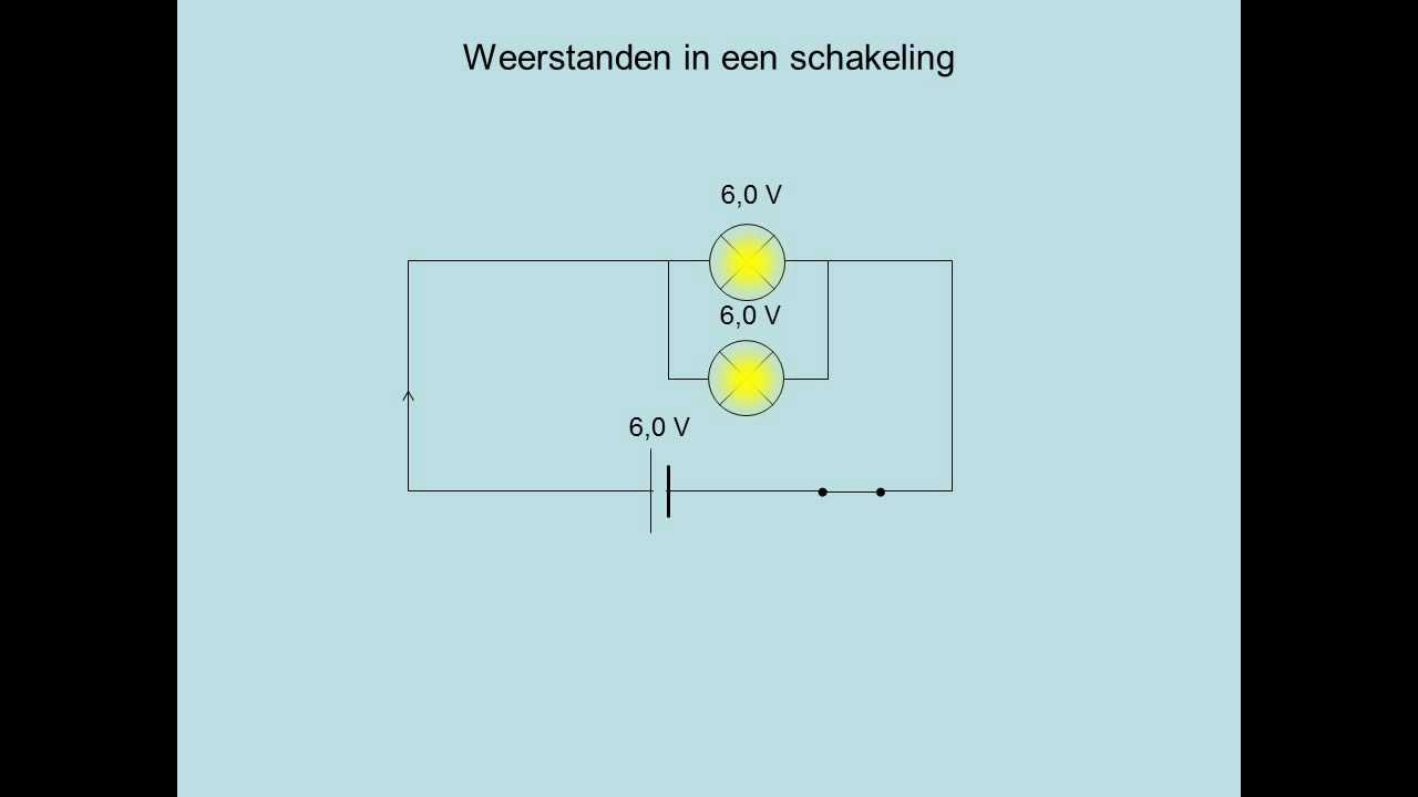 Weerstanden in een schakeling (havo)