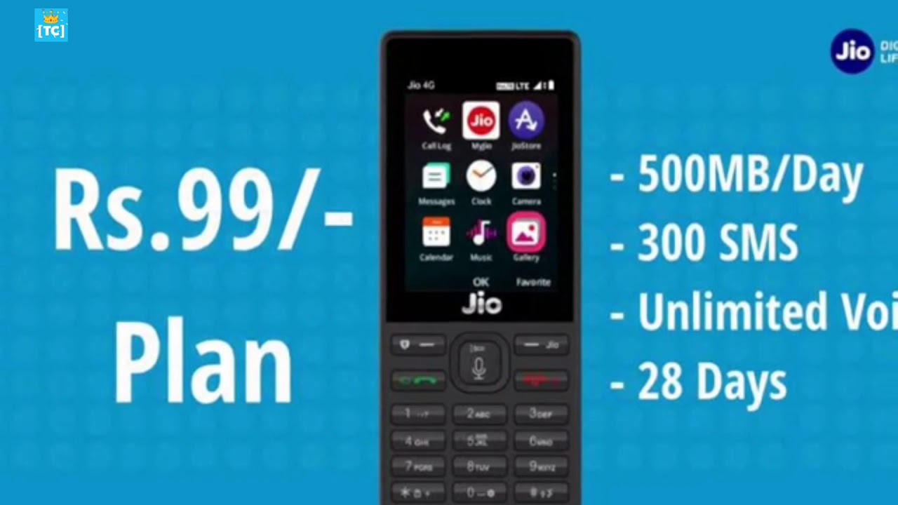 Jio Rs. 99 Recharge With 500MB Data per Day Launched Exclusively for Jio Phone Users 2018