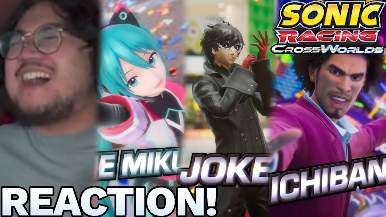 HATSUNE MIKU? JOKER? ICHIBAN?? MINECRAFT!! WHAT.. - Sonic Racing: CrossWorlds SGF 2025 LIVE REACTION
