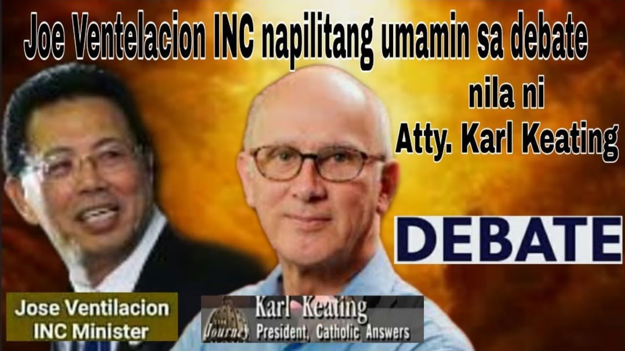 INC Minister Joe Ventelacion napilitang umamin sa Grand Public Debate nila ni Atty. Karl Keating.