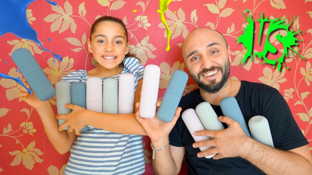 Amcamla Tüplerden Ne Çıkarsa Cezalı Slime Challenge Melike