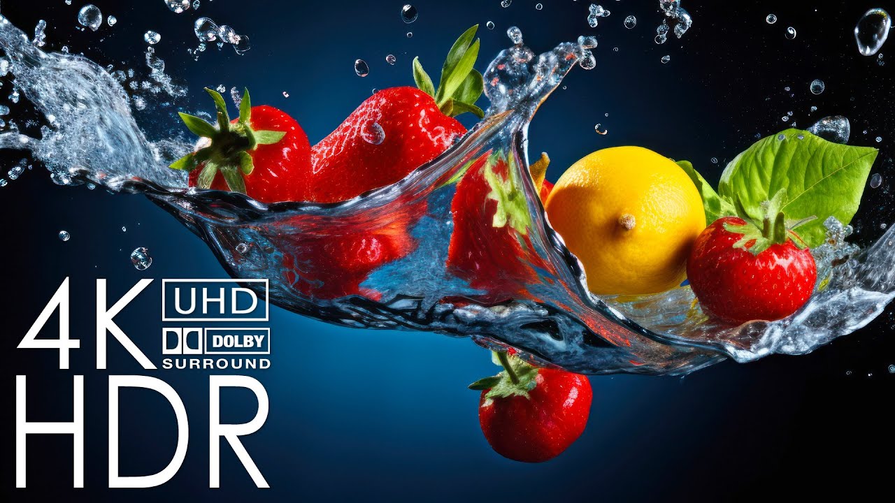 4K ULTRA HD Fruit Video - TV screen color test video - Best Of Dolby Vision 4K HDR 60fps #2
