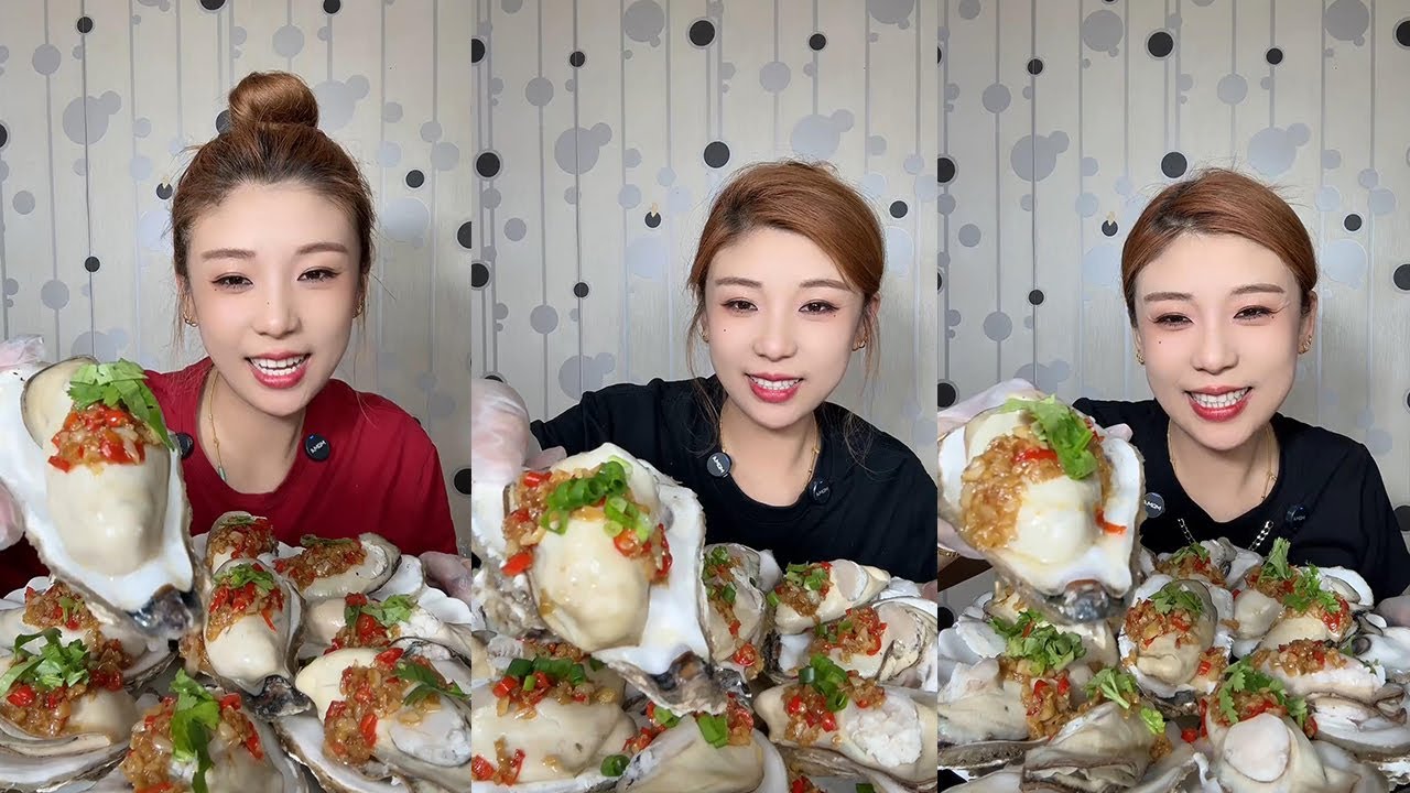 【Mukbang】Garlic Oysters🦪🧄🌶🍋#Seafood#asmr#yummy