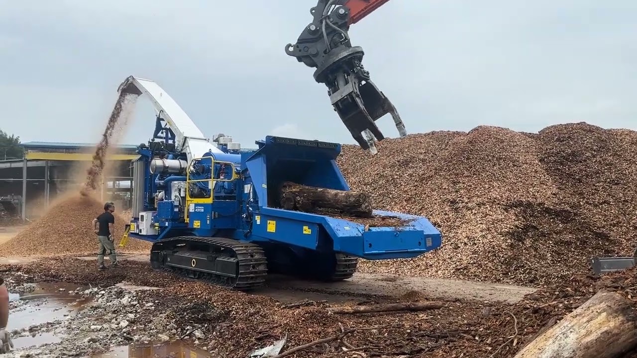 PETERSON 4310B WOOD CHIPPER 피터슨 4310B 우드칩제조기 나무파쇄기 국내 판매 1등 1시간 최대 120톤 우드칩 생산_오버칩최소화격자망 기본